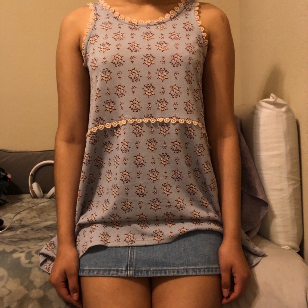 Lauren Conrad Light Blue Top